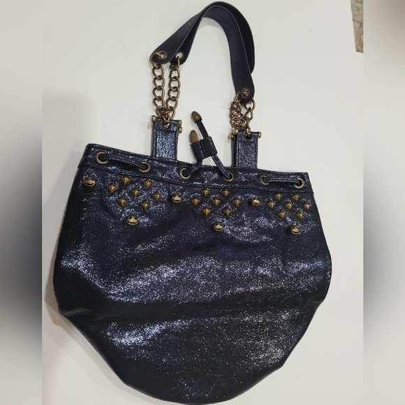 Disney Nightmare before Christmas Fashion blue Jack stud bucket Bag - Picture 2 of 7